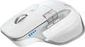 TECKNET Wireless Mouse, Bluetooth Mouse (BT5.3/5.0 & 2.4G) Rechargeable Ergonomic Optical Mouse with 6 Adjustable DPI, Side Scroll, Quiet Clicks, USB A Receiver, 7 Buttons, Wide Compatibility - White
