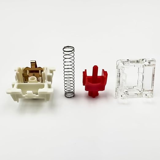 Gateron G Pro 3.0 Red Switches for Mechanical Keyboard,3-Pin 45gf Linear/Pre-Lubed/Pin-Enhanced Switches(90pcs,Red,3-Pin)