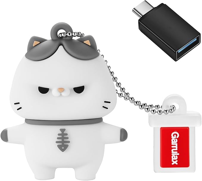 USB Flash Drives, 16GB/32GB/64GB/128GB Silicone USB2.0 High Speed Thumb Memory Stick Pen Date Storage Pendrive U Disk (Cat, 32GB)