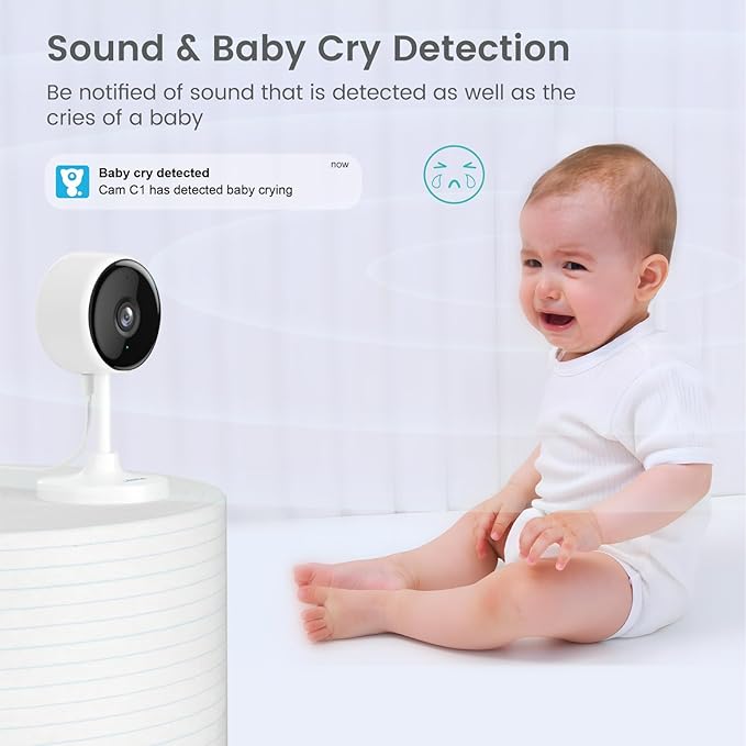 litokam Indoor Cameras for Home Security with Night Vision, Pet Camera with Phone App, WiFi Home Security Camara, Baby Monitor Compatible with Alexa, Motion Detection, 2-Way Audio, 4 Pack, 4MP
