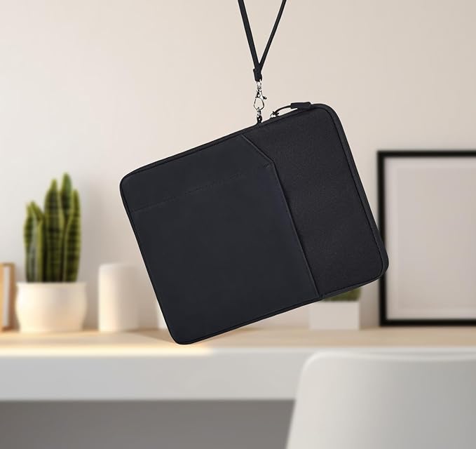 CAAORDKSO 7-8 Inch Tablet Sleeve, iPad mini Case Bag for iPad mini (A17 Pro) 8.3", iPad mini 6/5/4/3/2/1, Samsung Galaxy Tab S2 8.0, Tab A 8.0, ZenPad Z8s 7.9, Amazon Fire HD 8 Tablet Cover, Black