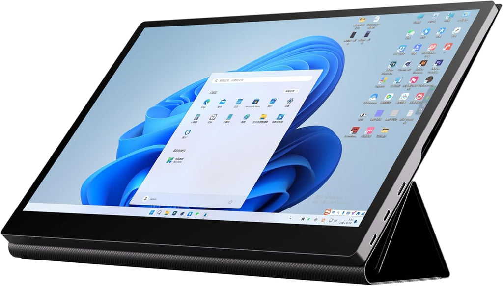 Pro 15.6" 4K OLED Touchscreen Monitor, Professional Portable Display,10-bit HDR Color,100% AdobeRGB,Includes Passive Capacitive Touch Stylus&Smart Cover — Designed for Creators