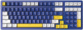 Merdia Wireless Mechanical Keyboard, Triple Mode 2.4G/USB-C/BT Gaming Keyboards 100 Keys Ice-Blue Backlit, Brown Switch Keyboard | Rechargeable Mechanical Gaming Keyboards | Blue/White/Yellow