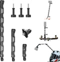 3-in-1 Aluminum Extension Arms for GoPro Hero 13/12/11/10/9/8/7, Universal Extension Bar for Insta360 X5/X4/X3/ONE RS and DJI Action Cameras with Thumb Screws and 1/4” Adapter