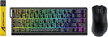 ATTACK SHARK X68 HE Wired Rapid Trigger Mechanical Gaming Keyboard and R1 Mouse with Adjustable Actuation,Coiled Cable,USB C/2.4Ghz Wireless/BT Ultralight 18K DPI Mice for Esport Gamer(Black Contour)