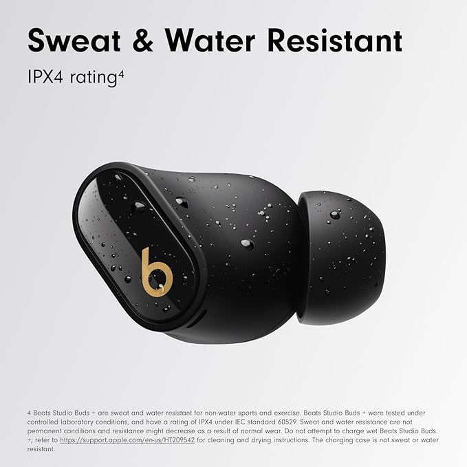 Beats Studio Buds + - Black / Gold with AppleCare+ (2 Years)