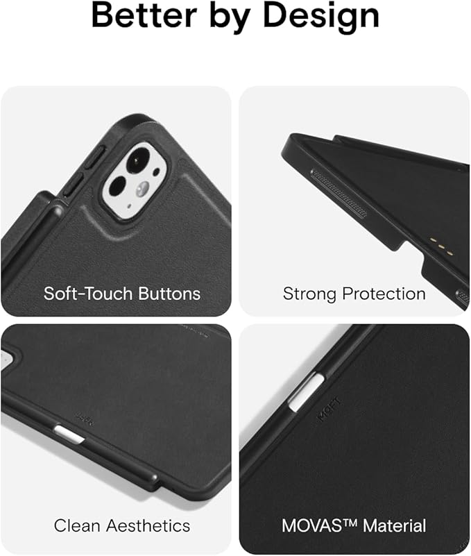 MOFT Snap Tablet Case for iPad Pro 11" (M5/M4) with Pencil Holder, Magic Keyboard Compatible, Slim Lightweight Magnetic Case, Connect to Versatile Snap Stands