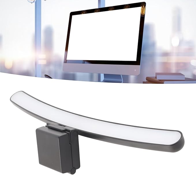 Computer Monitor Lamp with Asymmetric Optical Design Adjustable Touch Dimming RGB Light Curved Monitor lamp bar with Asymmetric Optical Design USB Lamps USB Lamps