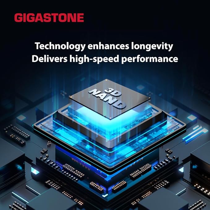 GIGASTONE 512GB Flash Drive, Z60 USB 3.0, 120MB/s Ultra Fast, Retractable Capless Slider Design, Data Storage, Backup for PC/Mac/TV/Car Audio, USB 2.0/3.0/3.1 Compatible