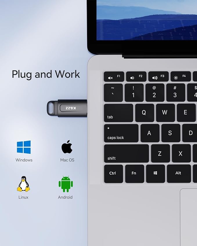 K&ZZ 32GB USB Drive 2 Pack Flash Drive Plug and Play USB 2.0 Memory Stick Thumb Drive Portable USB Data Storage Jump Drive