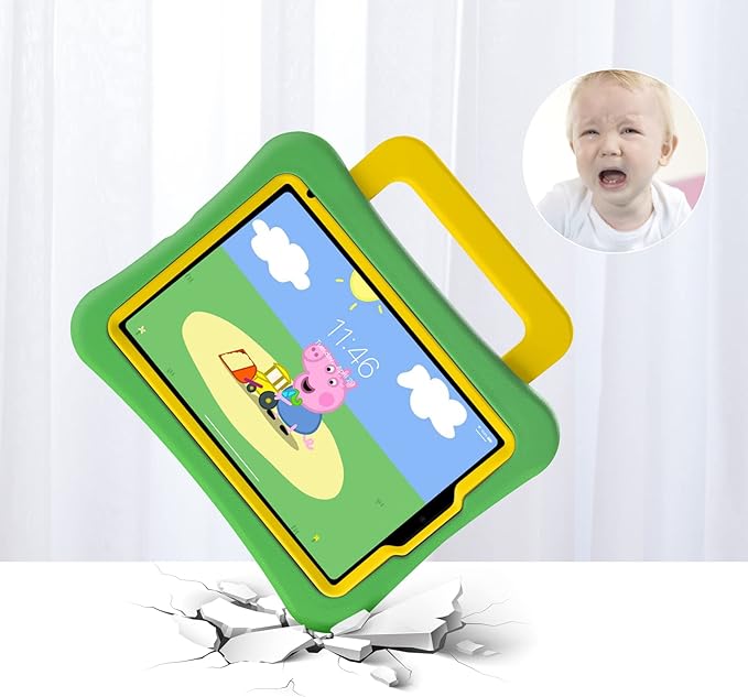 Kids Case for iPad mini 7 (A17 Pro) 2024 /iPad Mini6 2021, Light Weight Heavy Duty/Shockproof/Drop Proof with Handle/Kickstand, Child Friendly Cover for iPad mini 7th/6th Gen 8.3inch (Green)