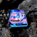 Astronaut Custom Artisan Keycap with Blue Pink Spaceship R1 SA Profile Astronauts Keycaps 1U ESC Handmade Gaming Resin Key Cap Cherry MX Switch Compatible Mechanical Keyboard Space Lover Gift