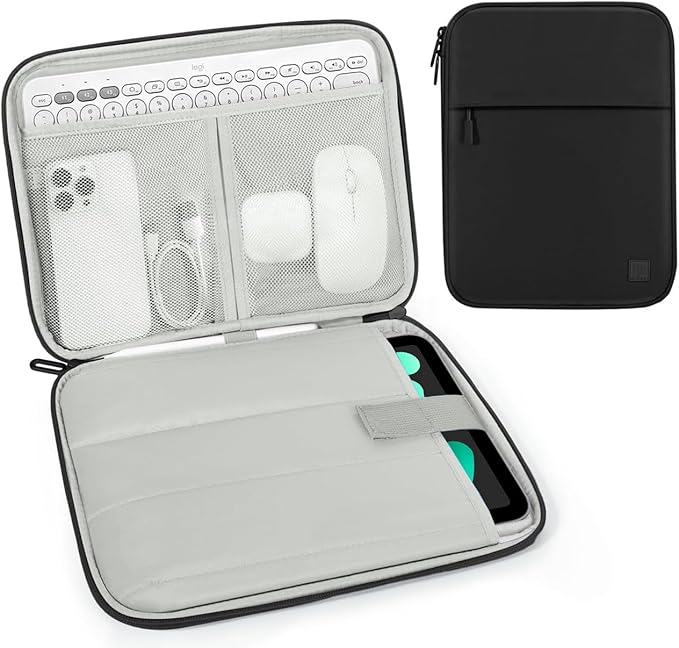 Dadanism 8-9 Inch Tablet Sleeve Padded Carrying Case for iPad mini 7th/6th 8.3", iPad mini 5/4/3/2/1 7.9", Remarkable Paper Pro Move 7.3" 2025, Galaxy Tab A9/A7 Lite 8.7", Tab M8 8", Tab M9 9", Black