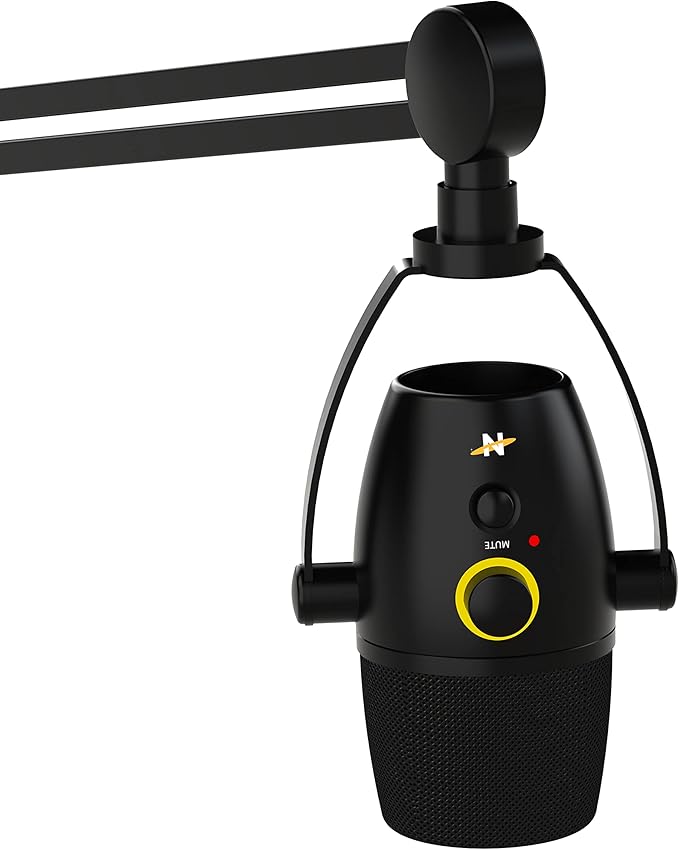 NEAT Microphones Neat Bumblebee II - Professional Cardioid Directional USB Condenser Microphone with 24 bit/96 kHz Digital Audio for Recording, Streaming, Podcasting, and Gaming - Black