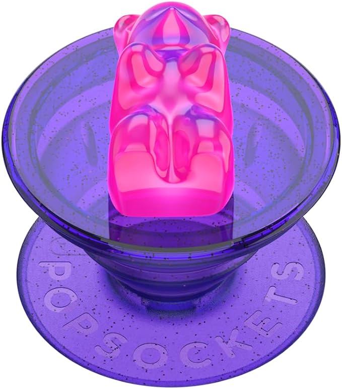 PopSockets Adhesive Phone Grip, Holder, Phone Stand, Kawaii - Gummy Bear Purple