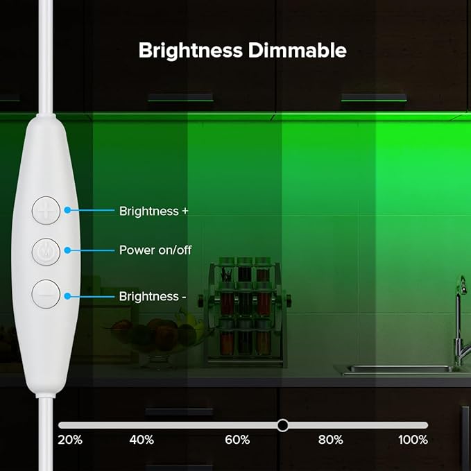 BTF-LIGHTING FCOB COB FOB LED Strip Lights 5V USB Powered 9.8FT 960LEDs Green Color 8mm Width Dimmable CRI 90+ with 3M Tape Flexible High Density for 3D Printer TV Backlight PC DIY Decor