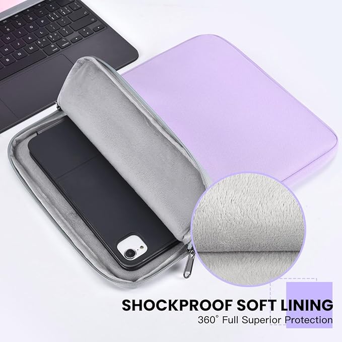 6-7 inch Kindle Paperwhite Sleeve for Kindle Paperwhite 6.8"/ Kindle 6 11th 2022, Fire HD 7, Kobo Clara 2E e-Reader 6" Sleeve Bag, Purple