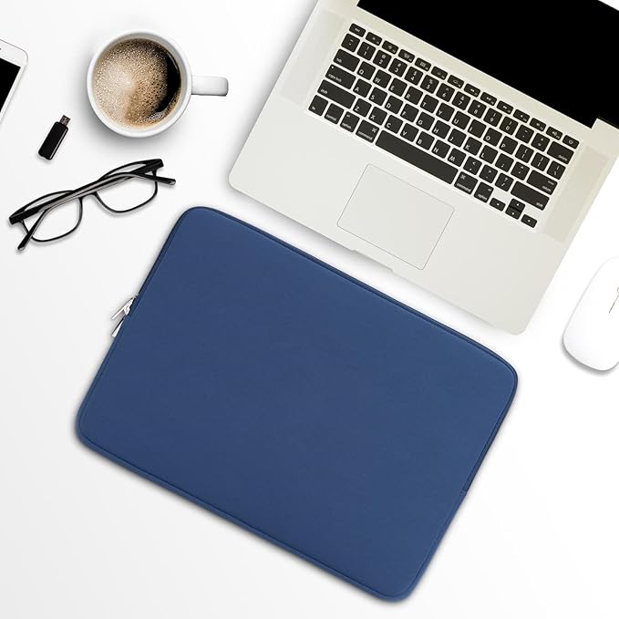 RAINYEAR 11-11.6 Inch Laptop Sleeve Case Soft Lining Carrying Bag Compatible with MacBook Neo A18 11.6" MacBook Air for 11" Notebook Computer Tablet Chromebook (Navy Blue, Upgraded Version)