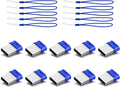 32GB Small USB Drive K&ZZ 10 Pack 32 GB Mini Thumb Drive with Lanyard 32G Low Profile USB Flash Drive Short Flash Drives for PC Laptop (32GB, Blue)