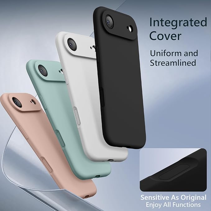 FireNova Magnetic for iPhone Air Case, Compatible with MagSafe, [Integrated Silicone Camera Control Button] [Camera Protection] Microfiber Lining Phone Case for iPhone 17 Air, 6.5", Black
