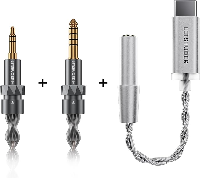 Letshuoer S12 Ultra 14.8mm Planar Driver in Ear Monitor IEM,HiFi Wired Earphones with Detachable 2pin 392-Core Silver-Plated Cable for Musicians Audiophiles (Mocha, 3.5mm/4.4mm Connector)