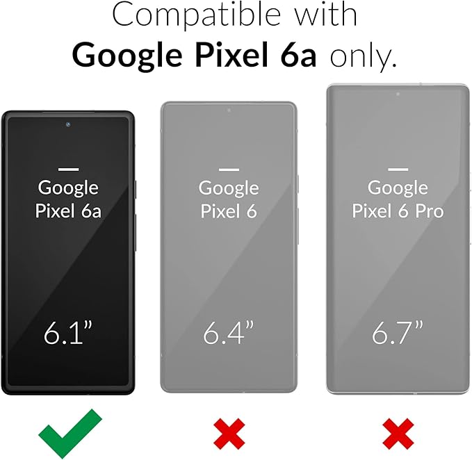 Crave Dual Guard for Google Pixel 6a Case, Shockproof Protection Dual Layer Case for Google Pixel 6a - Lilac