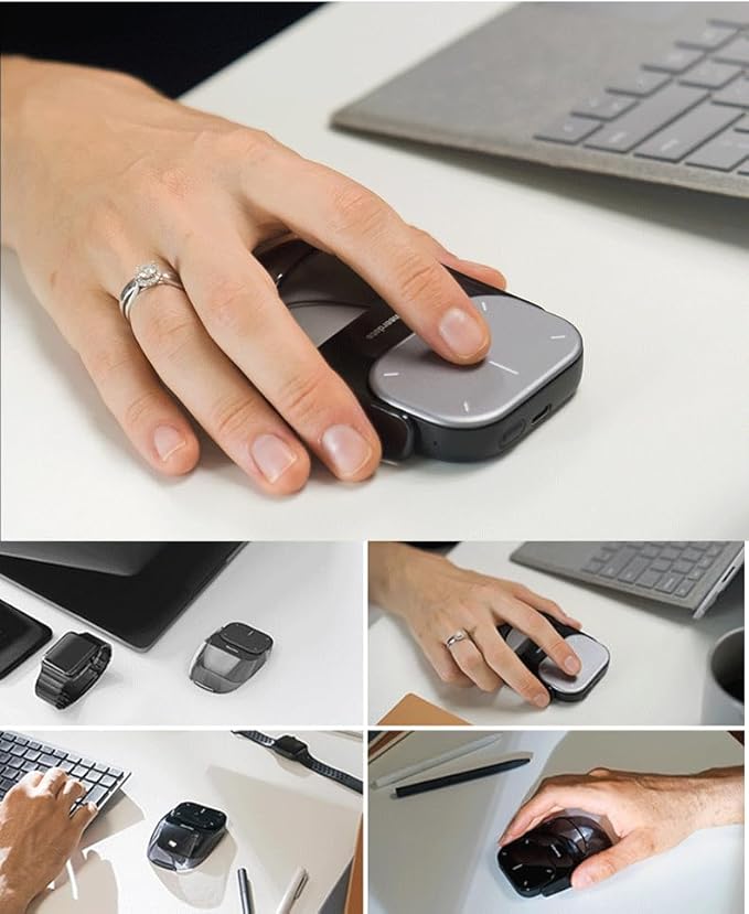 Cheerdots2 Bluetooth Detachable Air Mouse Touchpad Mouse & Wireless Presenter, Voice Control, and Laser Pointer – Detachable, Perfect for Mac & Windows (CHP04 Recording)
