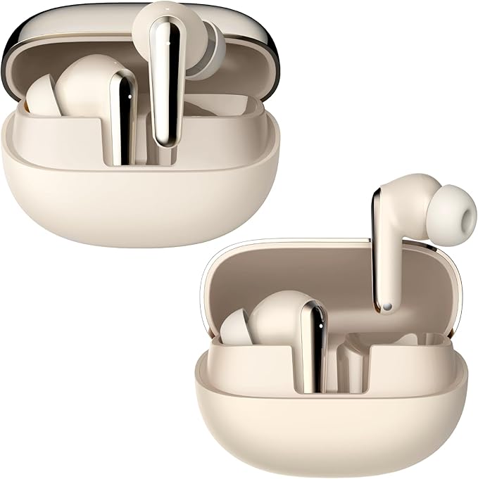 Hybrid ANC Earbuds Twin Gift Pack｜-50dB Noise Cancelling｜LDAC Audio ×2｜240H Total Playtime｜Spatial Sound｜Dual Device Pairing｜Perfect for Couples & Friends (Gold)