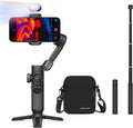 AOCHUAN 3-Axis Gimbal Stabilizer for Smartphone Smart X Pro Kit & B10 Storage Bag & E10 Extension Rod