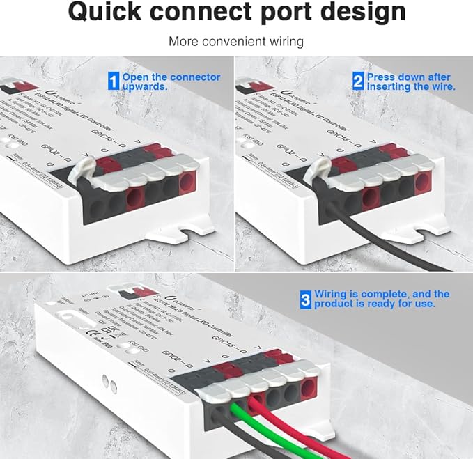 GLEDOPTO ESP32 WLED LED Strip Controller Dynamic RGB IC IO33 DIY Port App Control Easy Wiring Terminal for WS2811 WS2812 SK6812 TM1814 WS2813 WS2815 FCOB Addressable Strip Light