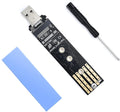 ELUTENG M.2 to USB Adapter Dual Protocol M.2 NVME SATA Hard Drive USB3.1 Gen2 10Gbps USB to NVME PCI-E SSD Reader M Key & B+M Key Max 4TB Support UASP for 2280 2260 2242 2230 SSD Enclosure