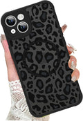 KANGHAR Case for iPhone 14 Phone Case [Compatible with Magsafe] Leopard Printed Pattern Cute Cheetah Protective Magnetic Case for Girls Women Men 6.1"
