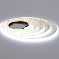TOPAI 12V Thin 5mm COB LED Strip Light 6000K Cool White 16.4ft Bright 4000Lm CRI>90 Uniform Dotless 400LEDs/M Adhesive Flexible Cuttable LED Tape for DIY, Bedroom, Under Cabinet Lighting