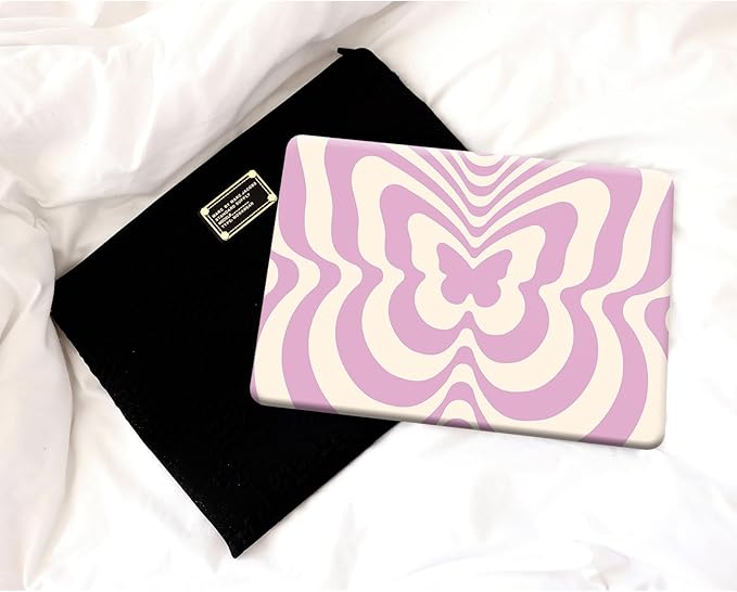 Funut Compatible with MacBook Air 13 Inch Case 2021 2020-2018 Release M1 A2337 A2179 A1932 Touch ID, MacBook Air 2020 Case Marble Laptop Hard Shell Case & Keyboard Cover Mac Air 13 Inch, Butterfly