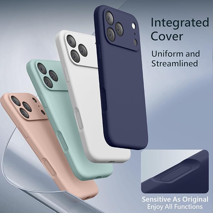 FireNova Magnetic for iPhone 17 Pro Case, Compatible with MagSafe, [Integrated Silicone Camera Control Button] [Camera Protection] Anti-Scratch Microfiber Lining Phone Case, 6.3", Navy Blue