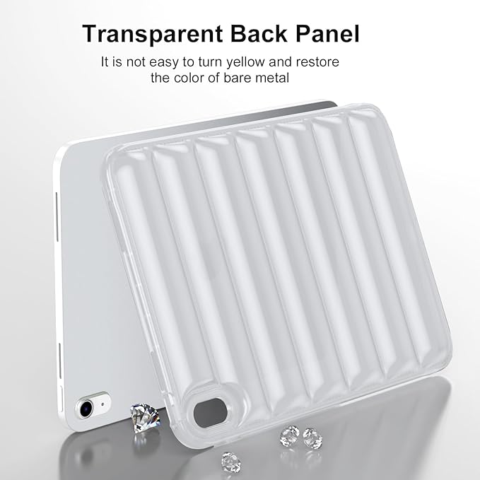 for iPad (A16) 11th Generation Case 11 inch 2025/iPad 10th Generation 10.9 inch (2022) Shockproof Soft TPU Back Cover Silicone Bumper Anti-Yellowing Lightweight Protective Clear Shell, Clear