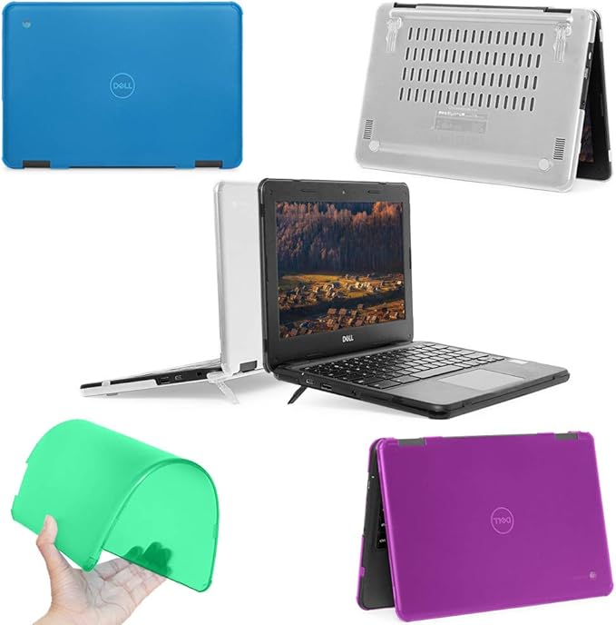 mCover Case Compatible for 2019~2022 11.6" Dell Chromebook 3100/3110 Education Clamshell (180 ° Hinge) Laptop ONLY (NOT Fitting Any Other Dell Models) - Clear