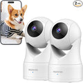 owltron Indoor Security Camera 2K, 360° Cameras for Home Security with Motion Detection, 2.4G WiFi for Pet/Baby/Nanny Cam with Night Vision, Siren Alarm & 2-Way Audio, Compatible with Alexa