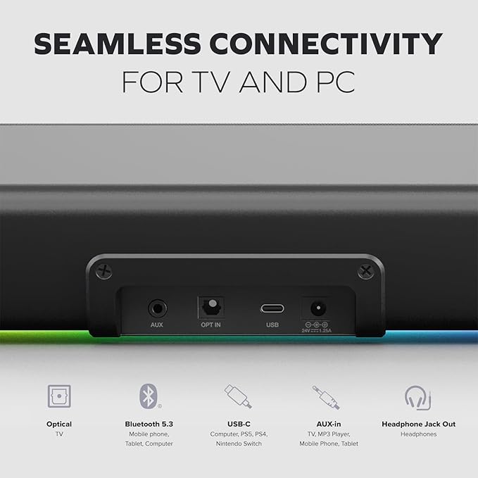 Creative Labs Sound Blaster GS5 RGB Gaming SOUNDBAR