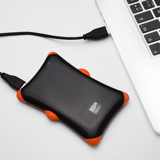 Silicon Power 1TB Rugged Armor A30 Military Grade Shockproof USB 3.0 2.5 Inch Portable External Hard Drive for PC, Mac, Xbox One, Xbox 360, PS4, PS4 Pro and PS4 Slim, Black