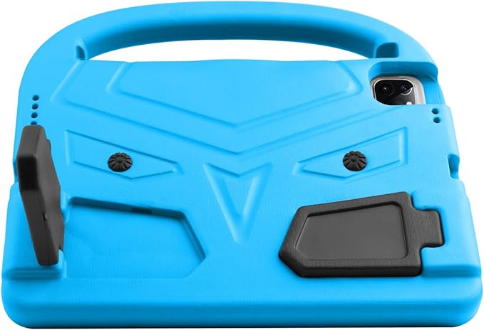 Kids Case for iPad Pro 11 2022/2021/2020 (4th/3rd/2nd Generation), Techcircle Child Shock Proof EVA Protective [Support Pencil Charging] Handle Stand Case for iPad Air 5/4 Gen 10.9" 2022/2020, Blue