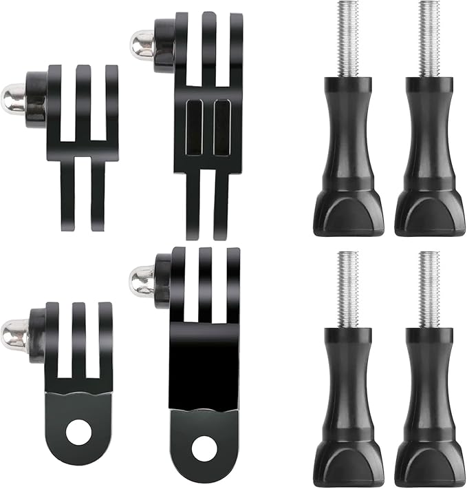 3-Way Adjustable Extension Pivot Arm Adapter Kit for GoPro Hero 11, 10, 9, 8, 7, 6, 5, 4, 3+, Insta360 and DJI OSMO, Same Direction and Vertical Direction, Long Thumb Screws