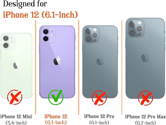 Magnetic for iPhone 12/12P Case Cute Stripes Phone Case, Shockproof Slim TPU and Hard PC Protective Phone Cover Compatible with MagSafe Designed for Women Girls,Retro