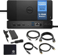 Dell WD22TB4 Thunderbolt 4 Dock 180W - 40Gbps, 3-Year Warranty, USB-C/USB-A Dell Docking Station with 180W Adapter + Techtray Cables & Cloth - Supports Dual/Triple Monitor & 4K Displays (New)