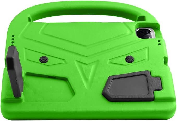 Kids Case for iPad Pro 11-inch 4th/3rd/2nd Generation(2020-2022), Techcircle Child Shockproof EVA Protective Handle Stand Case for iPad Air 5/Air 4 10.9", Support Pencil Charging, Green