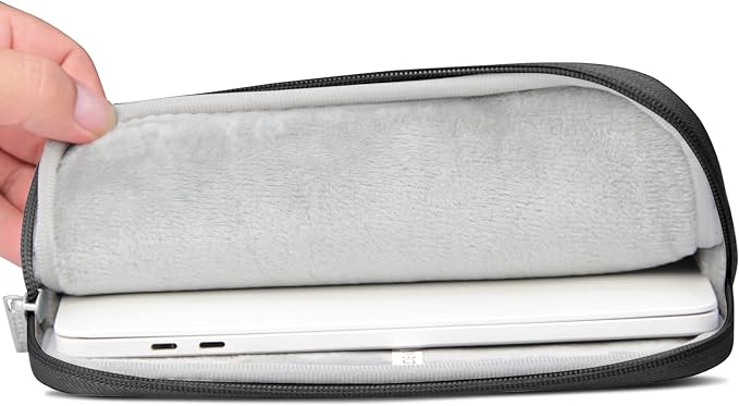 Megoo 15" Laptop Sleeve for Microsoft Surface Laptop 5/4/Book 3 15.6", MacBook Air 15.3"/Pro 16.2", Samsung Galaxy Book 15.6", Carry Case for 15" 16" Chromebook Computer(Black)