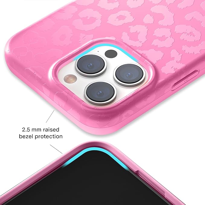 VELVET CAVIAR Case for iPhone 15 Pro Max | Compatible with MagSafe | 10ft Drop Tested | Protective Designer Cases| Hot Pink Leopard