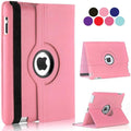Vultic Rotating Case for iPad Air (2013) [9.7-inch], 360 Degree Stand [Auto Sleep/Wake] Folio PU Leather Smart Cover (Light Pink)