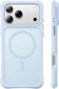 ORNARTO Magnetic for iPhone 17 Pro Max Case, 20FT Military-Grade Drop Protection, Compatible with MagSafe, Slim Shockproof Translucent Matte Phone Case for iPhone 17 Pro Max 6.9", Baby Blue