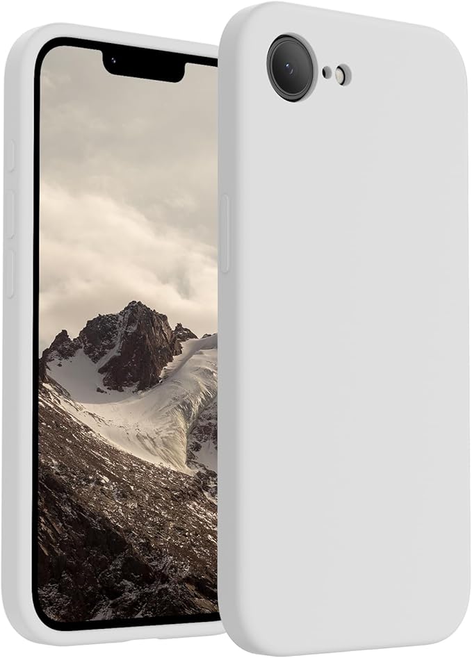 FireNova Magnetic for iPhone 17e Case/iPhone 16e Case, Compatible with MagSafe, [Silicone Camera Protection] Microfiber Lining Phone Case, 6.1", White